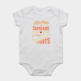 where civilization starts Baby Bodysuit